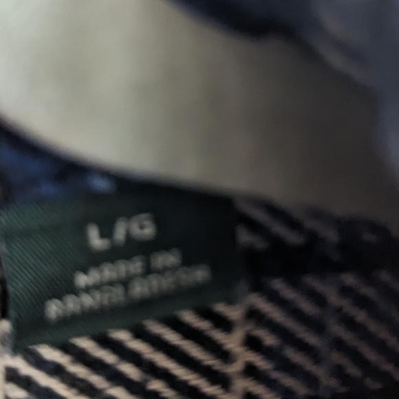 ORVIS Heavy Weight Flannel Shirt Men's Hand Pockets Long Sleeve in Blue Size L - Picture 10 of 14